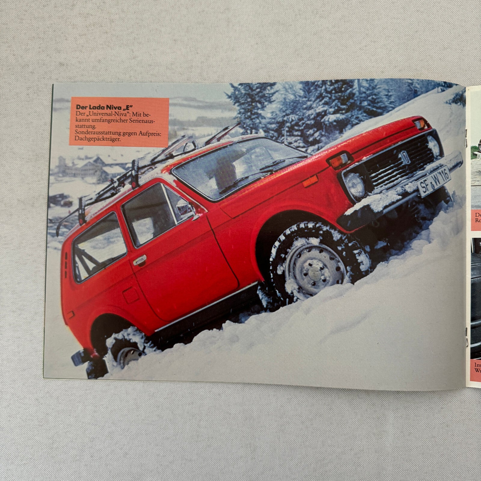 Lada Niva Car Sales Brochure Catalog Niva UT Niva E Niva 5000 C 5000C GERMAN