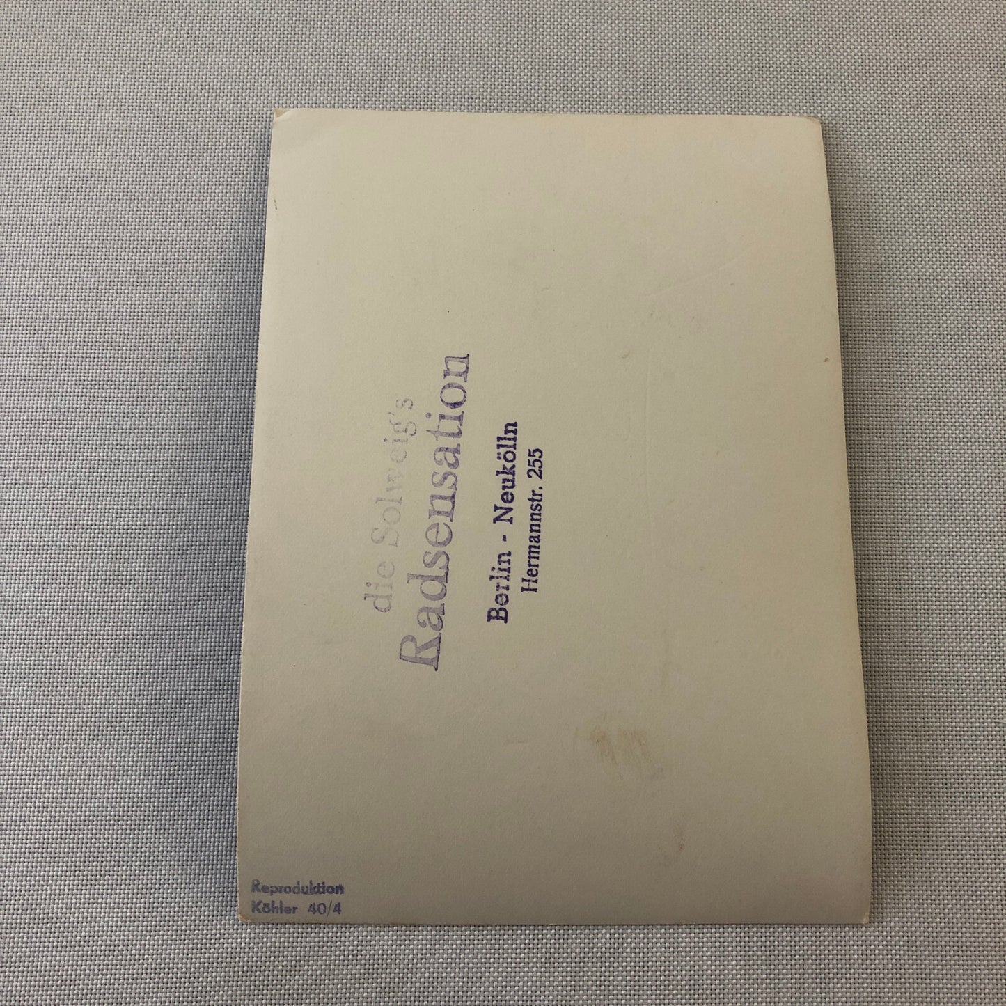 Circus Performer Vintage Photo Photograph Bicycle Balancing Act Berlin Germany