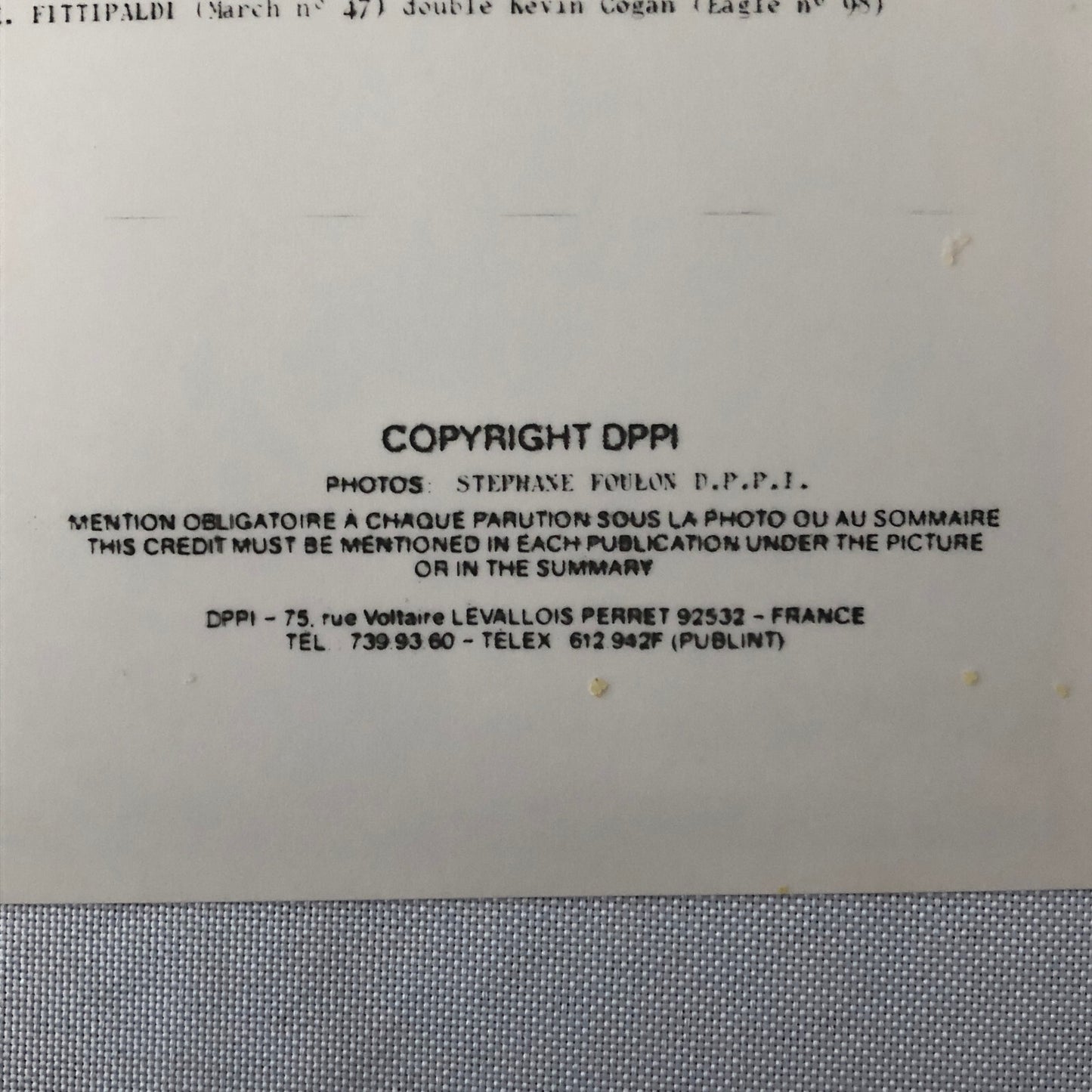 Vintage Indy Indianapolis Racing Photo Photograph Rick Mears 1984 DPPI