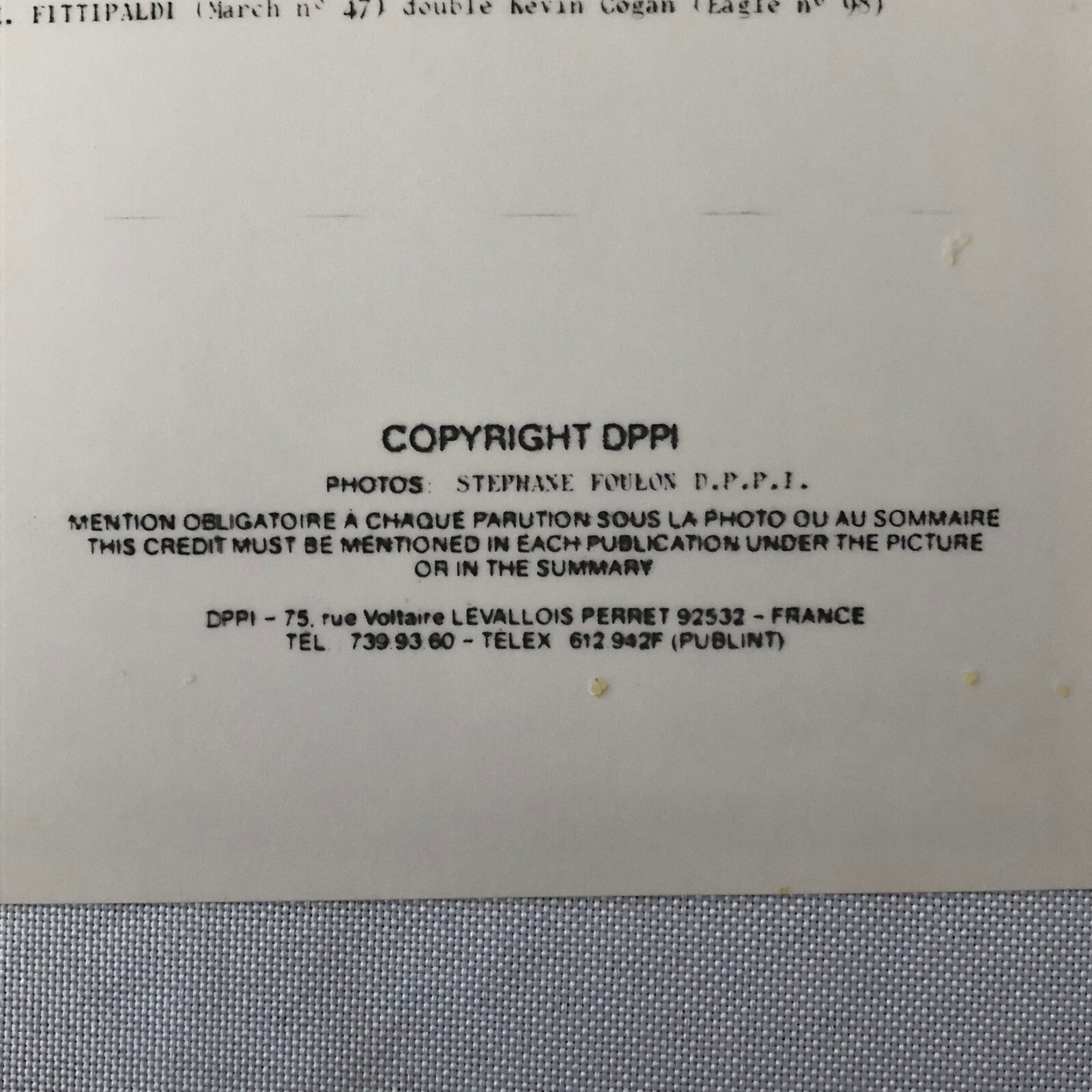 Vintage Indy Indianapolis Racing Photo Photograph Rick Mears 1984 DPPI