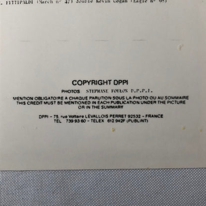 Vintage Indy Indianapolis Racing Photo Photograph Rick Mears 1984 DPPI