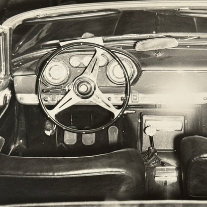 Vintage Maserati Car Interior Photo Photograph Print Coachbuilder