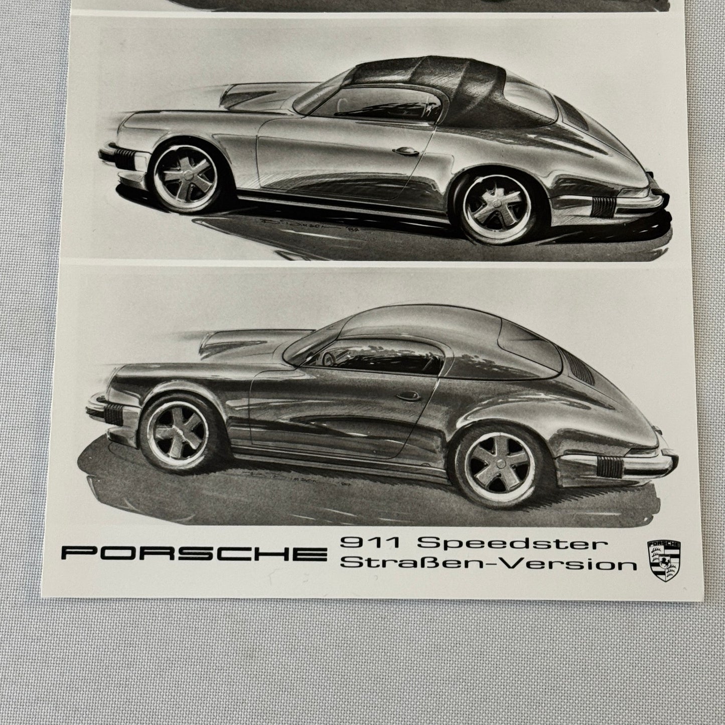 Porsche 911 Speedster Concept Car Illustration Factory Press Photo Photograph