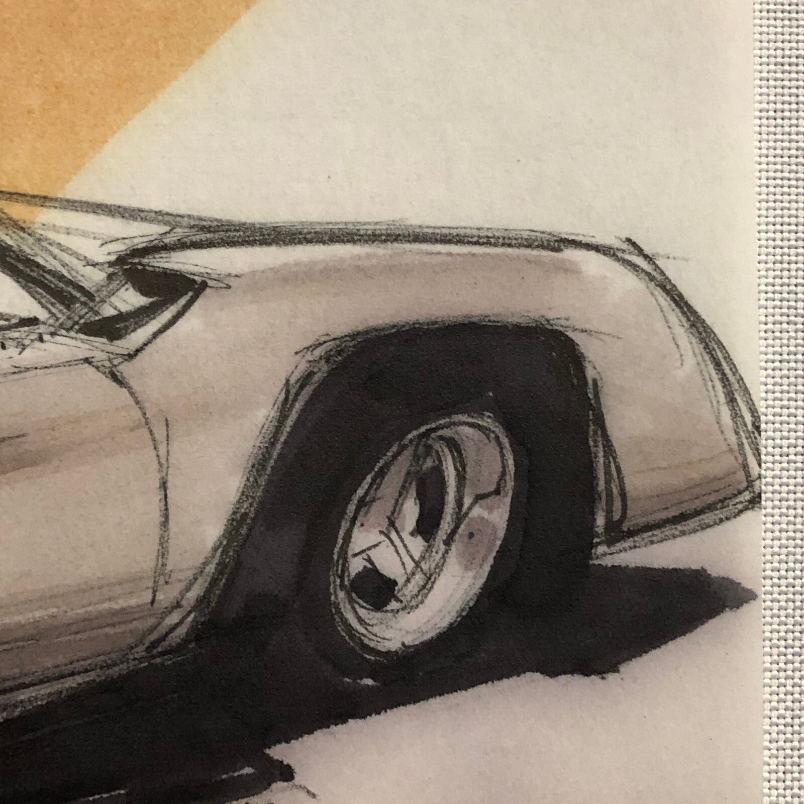 Styling Concept Automobile Illustration Art Drawing Sketch Vintage 1967 NOTTRODT