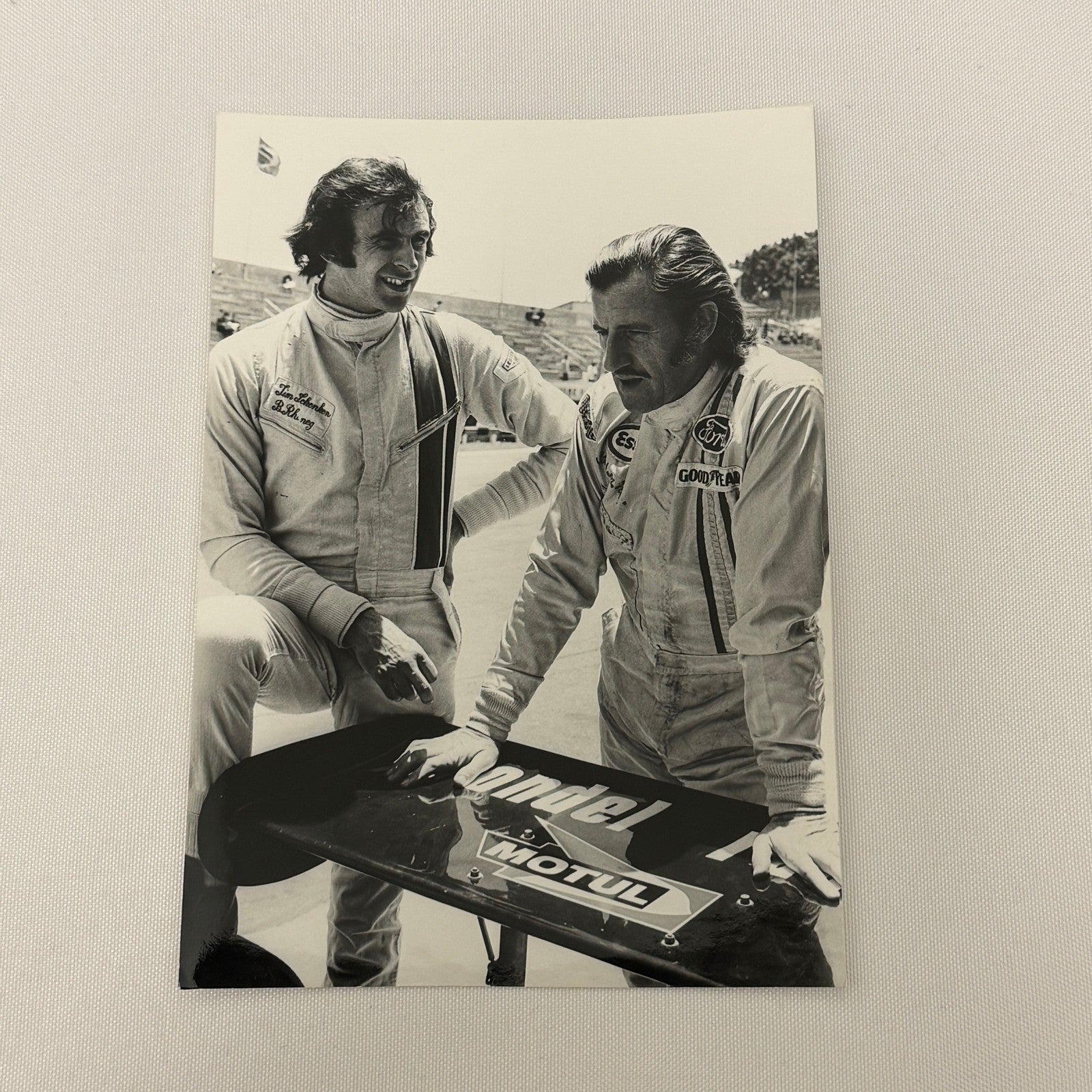 Vintage Racing Photo 1971 Interlagos Brazil F2 Race Graham Hill Tim Schenken