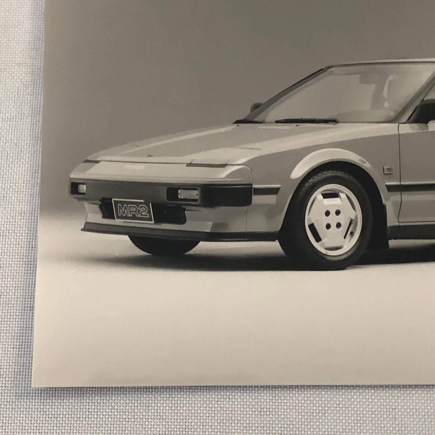 Vintage Toyota MR2 Car Factory Press Photo Photograph German Text European
