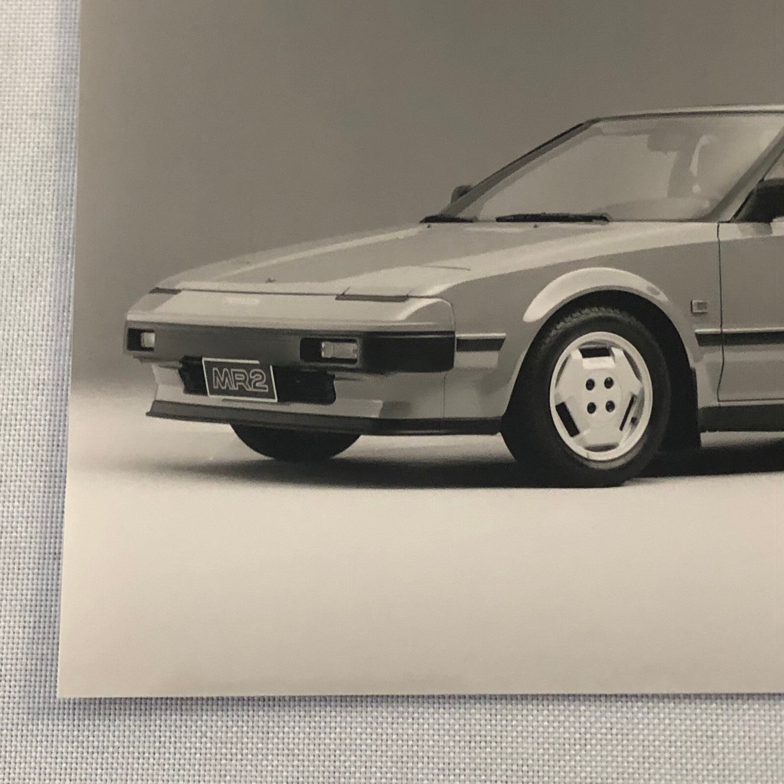Vintage Toyota MR2 Car Factory Press Photo Photograph German Text European