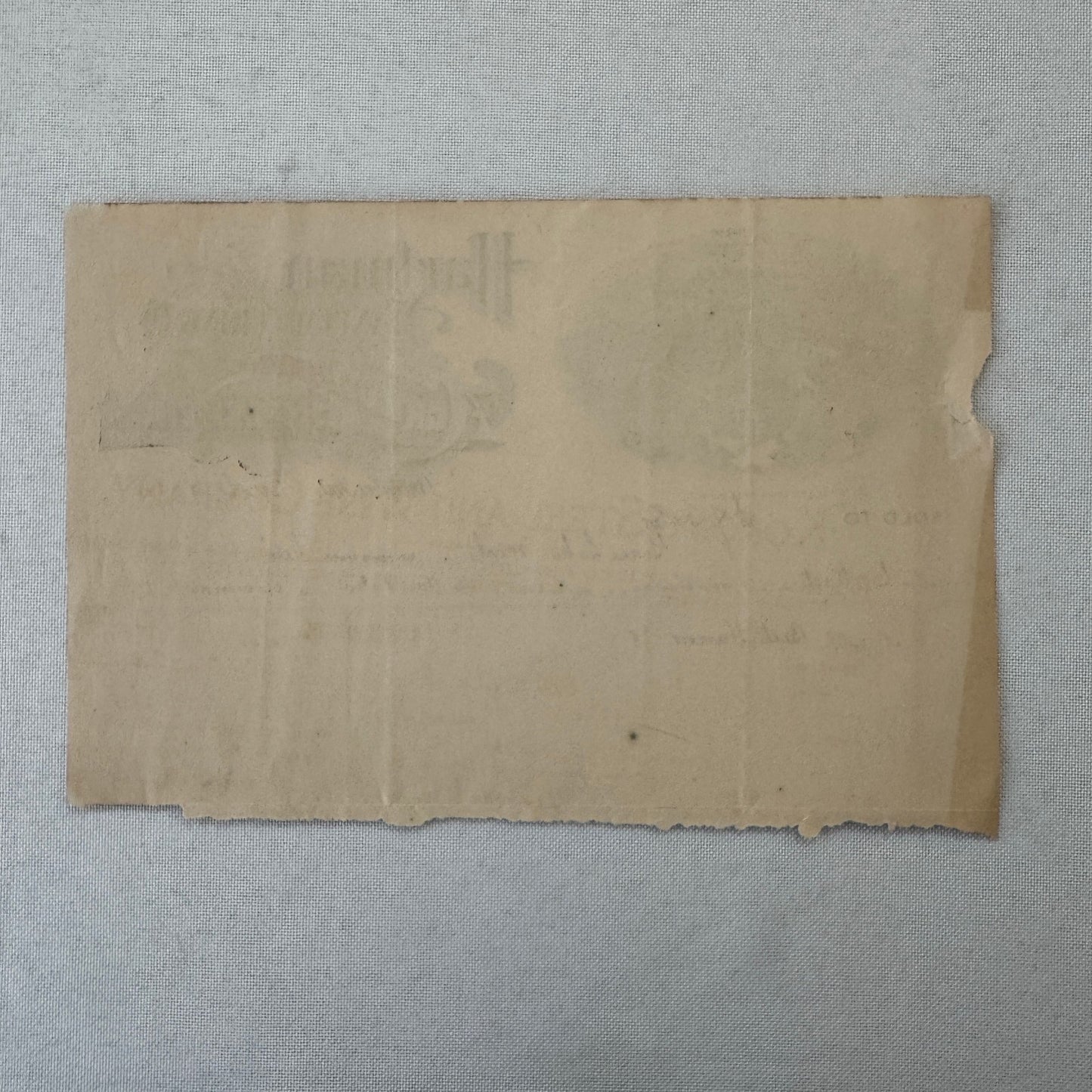 Hartman Manufacturing Company Agricultural Implements Document Receipt 1908