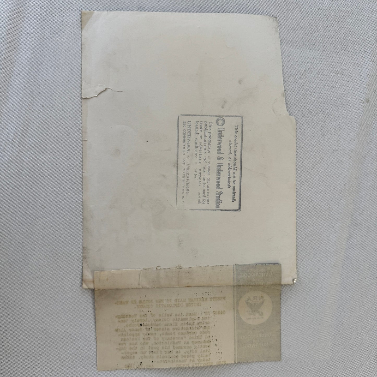 1933 Society Woman Press Photo Photograph Mexican Embassy Washington DC