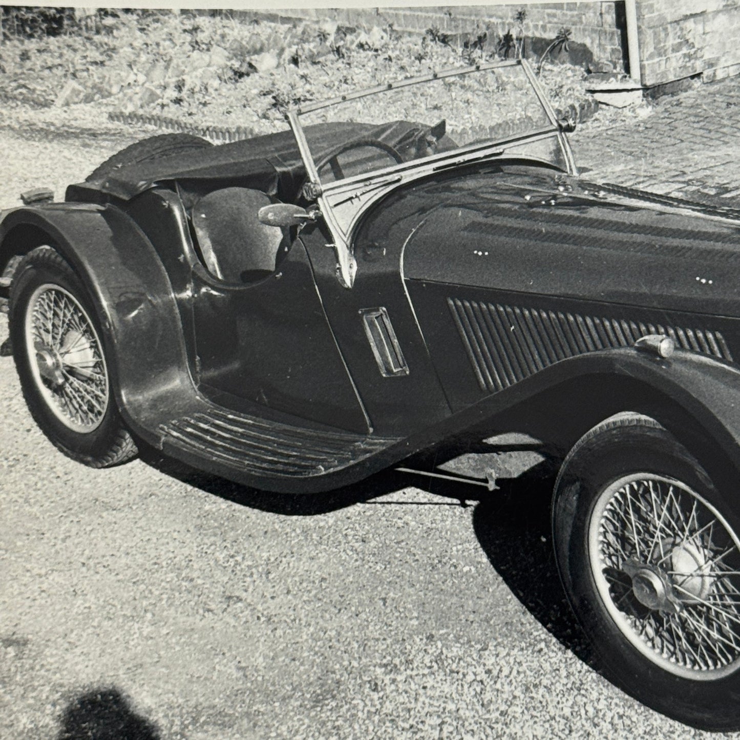 1938 Jaguar SS100 Car Photo Automobile Photograph Vintage Jaguar SS 100 Lot 2x