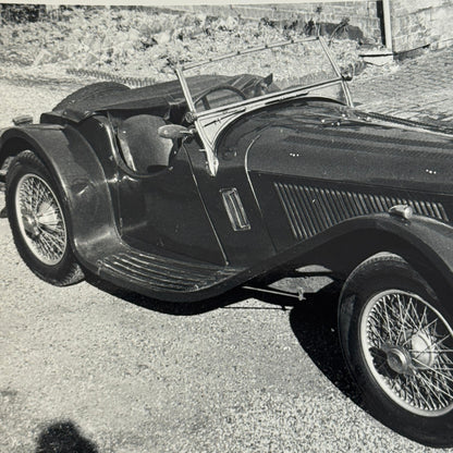 1938 Jaguar SS100 Car Photo Automobile Photograph Vintage Jaguar SS 100 Lot 2x