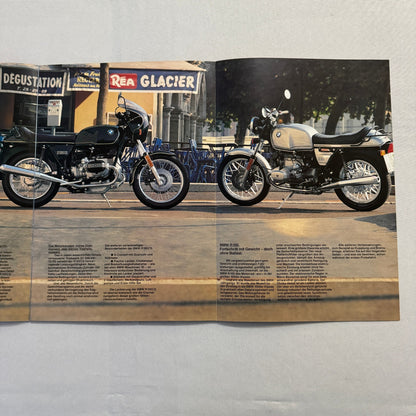 1981 BMW Motorcycle Sales Brochure Catalog R100 CS RT R80 R65 R45 GERMAN