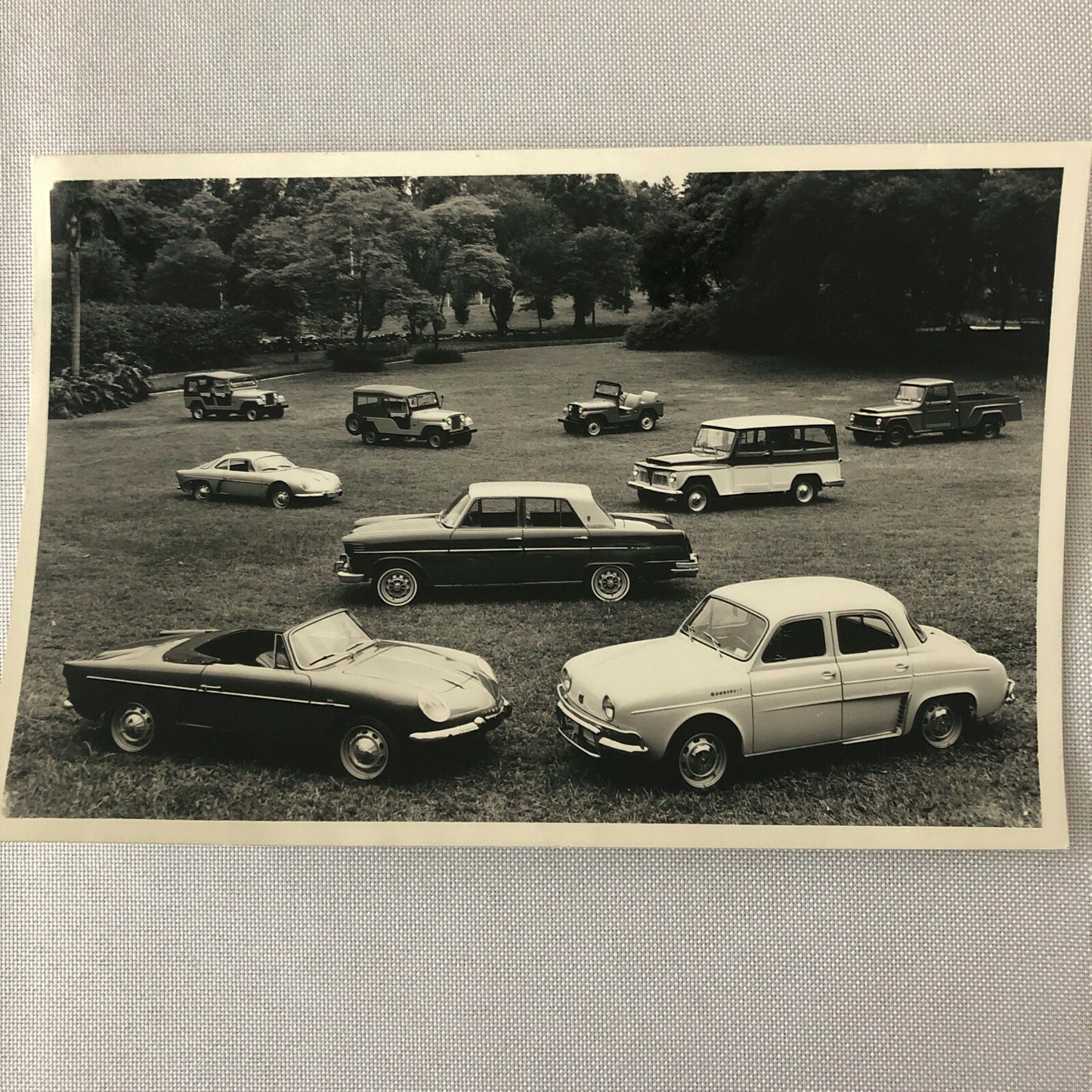 Vintage Car & Truck Photo Photograph - Jeep & Renault Alpine CJ Pickup Gordini +