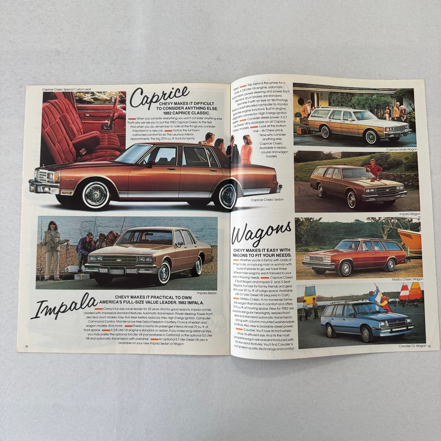 1982 Chevrolet Car Brochure Catalog Camaro Corvette Citation Monte Carlo +