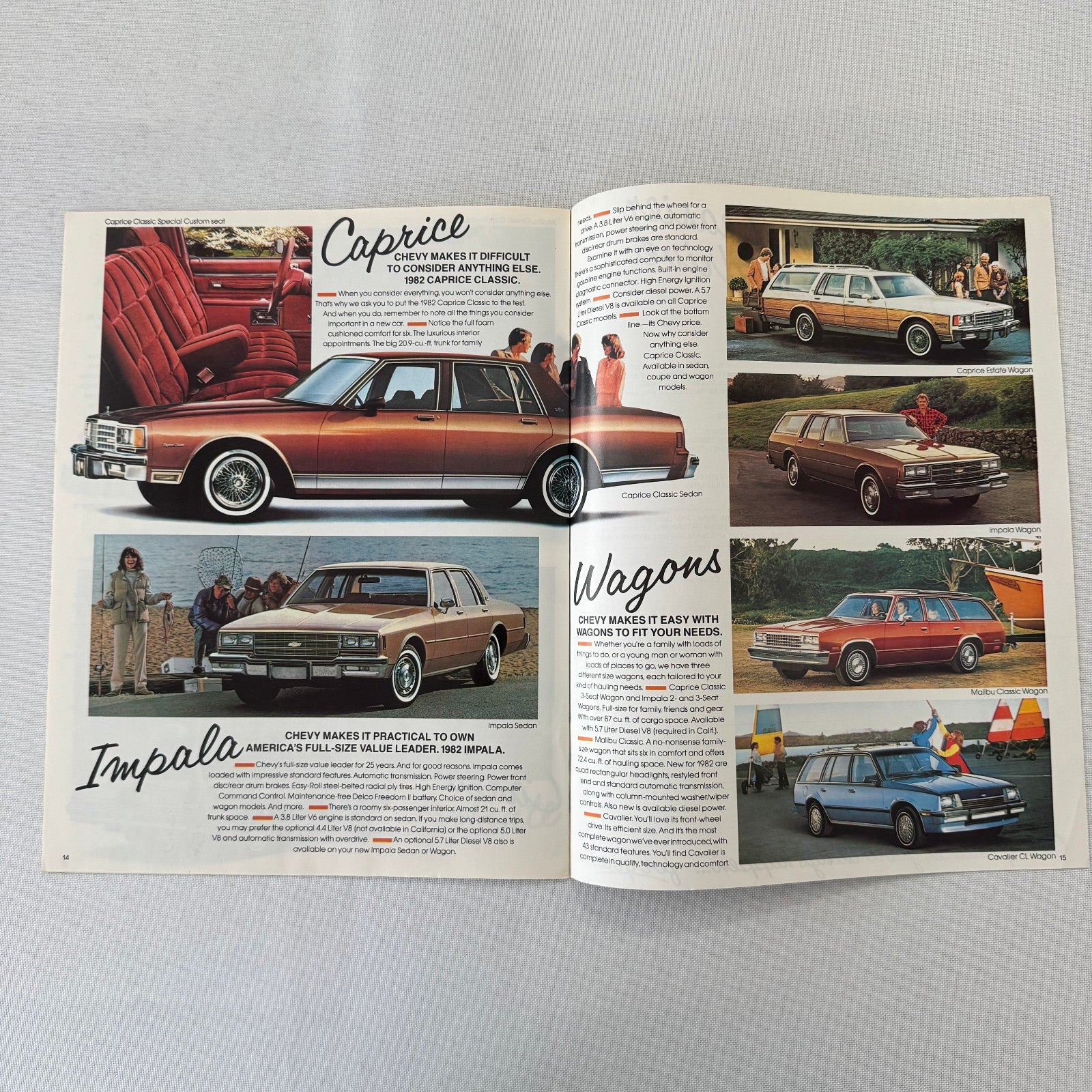 1982 Chevrolet Car Brochure Catalog Camaro Corvette Citation Monte Carlo +