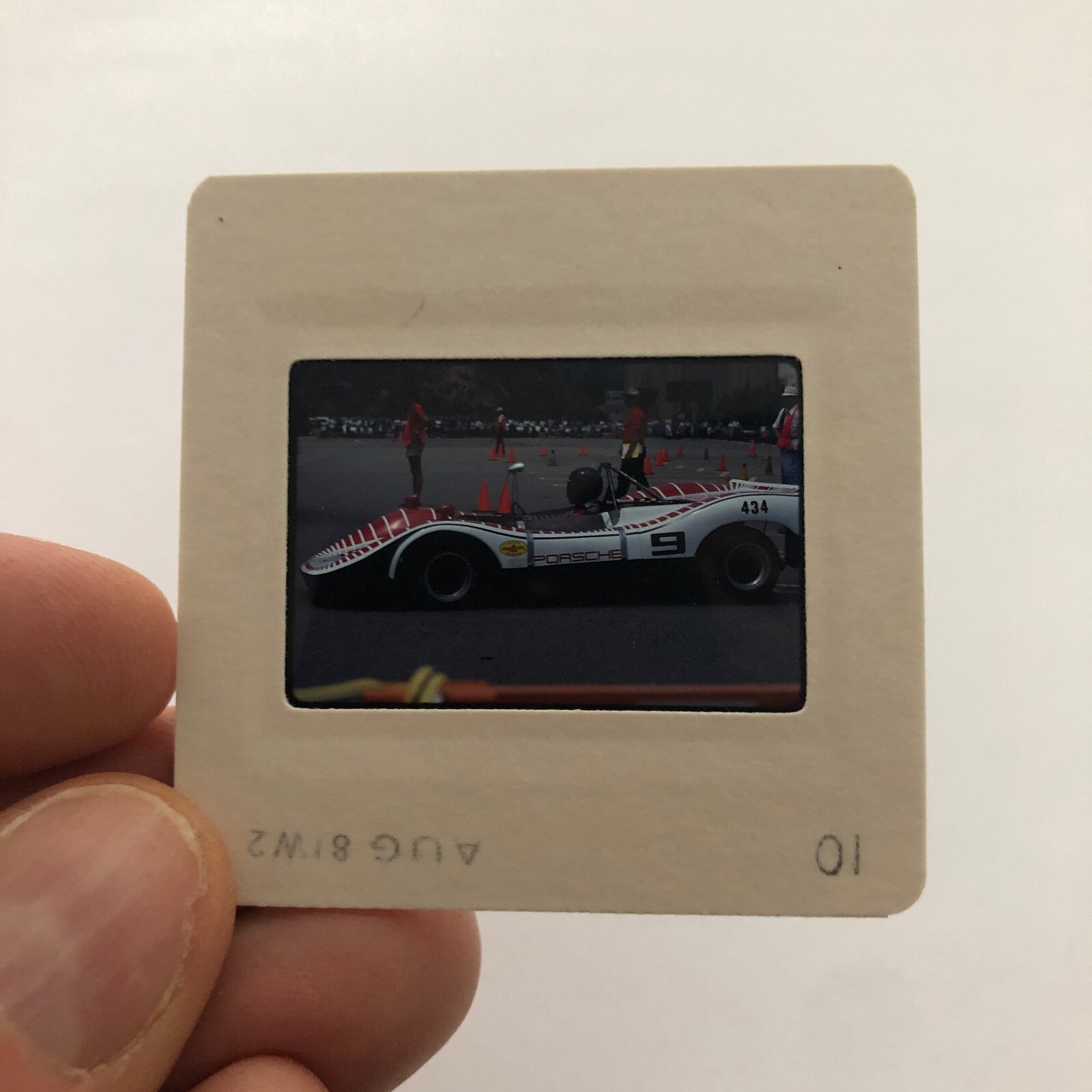 Porsche Car Show 35mm Photo Slide Vintage 1981 Racing Car