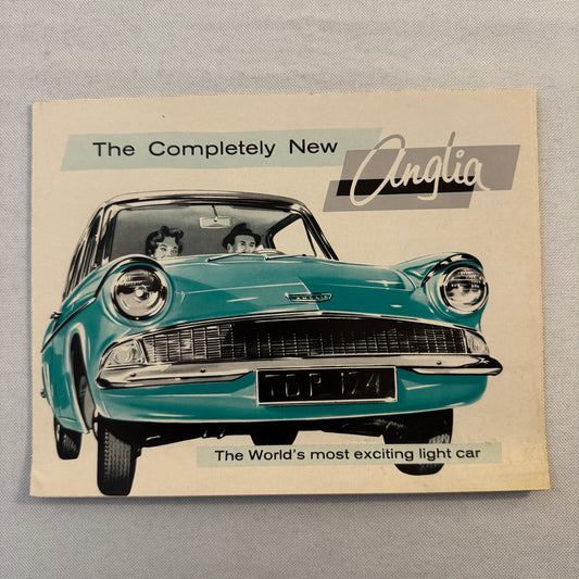 Ford Anglia Car Sales Brochure Catalog Vintage