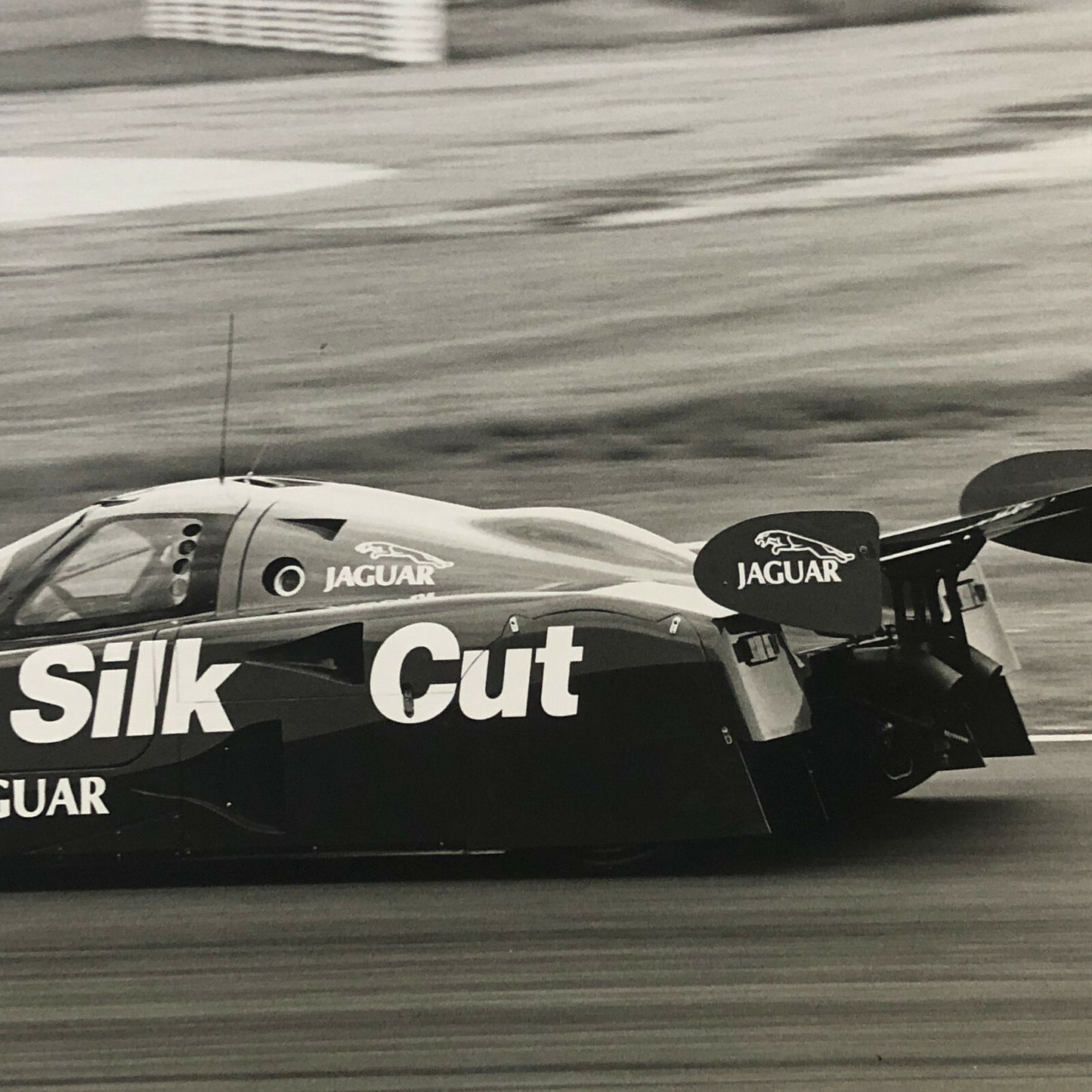 Vintage Jaguar Silk Cut XJR-12 Racing Car Photo Photograph Jaguar XJR 12