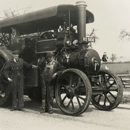 Vintage Steam Tractor Photo Photograph - Modern Era Print 