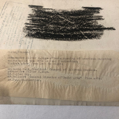 Press Photo Photograph Art Exhibition Galerie Jean Charpentier France Ambassador