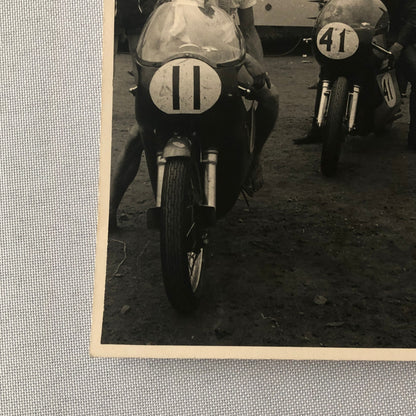 Vintage Motorcycle Racing Photo photograph Bike Rider Steve Ellis Billy Anderson
