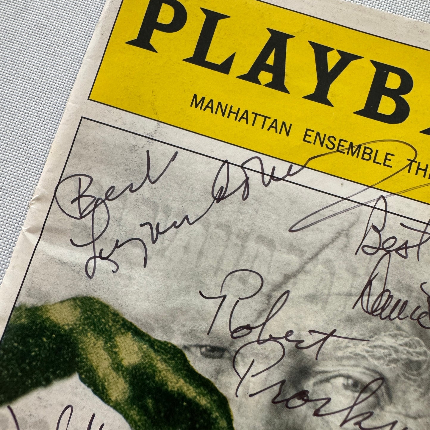 The Golem Cast Signed Playbill Program Robert Prosky Joseph McKenna David Little