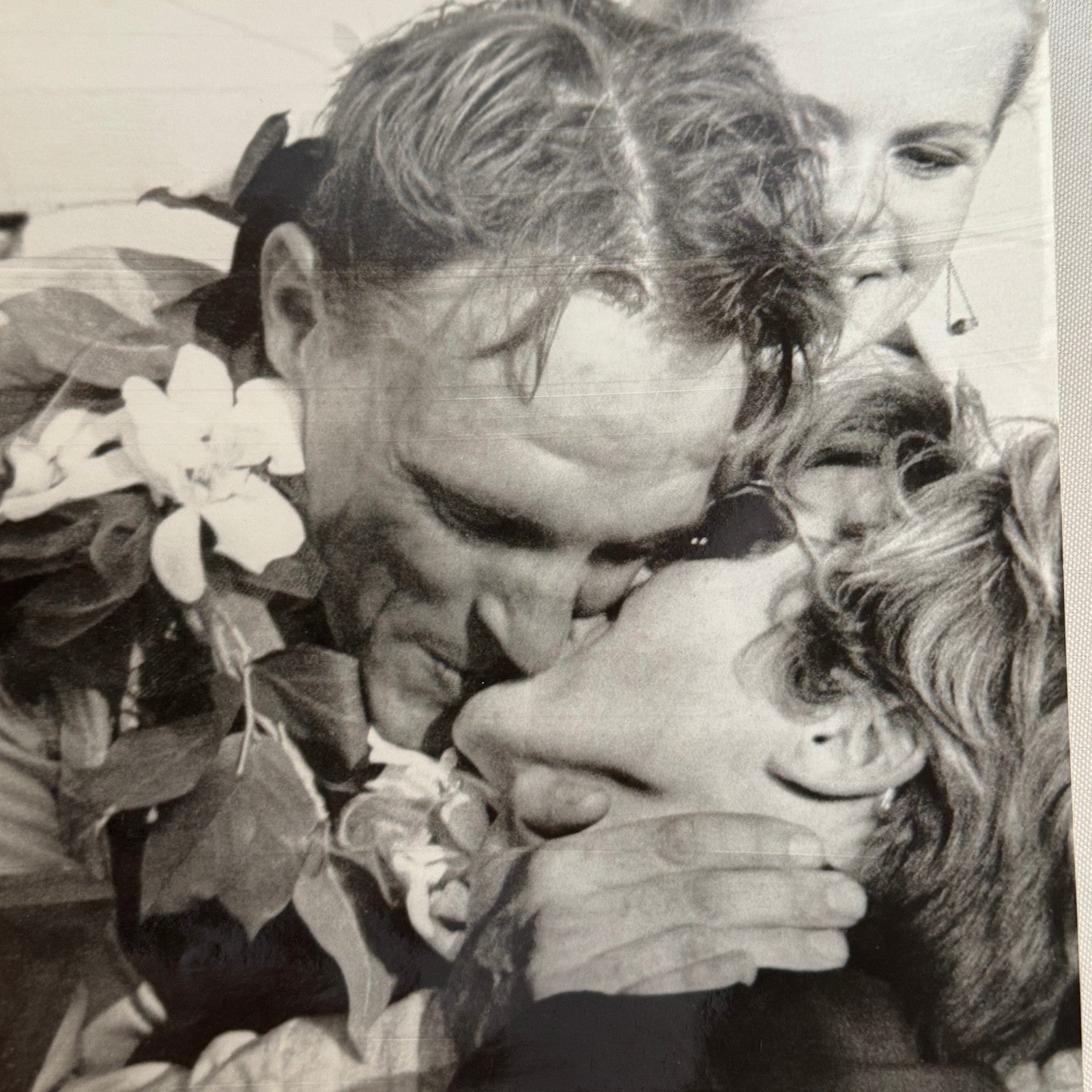 Vintage Racing Photo Dan Gurney Riverside Motor Trend 500 Race Win Kissing Wife