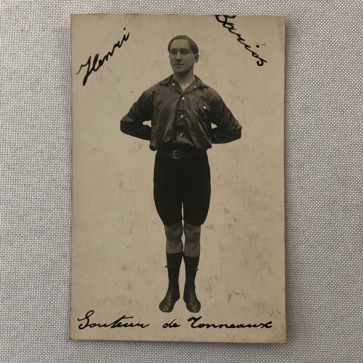 Circus Performer Real Photo Postcard Post Card RPPC Vintage French