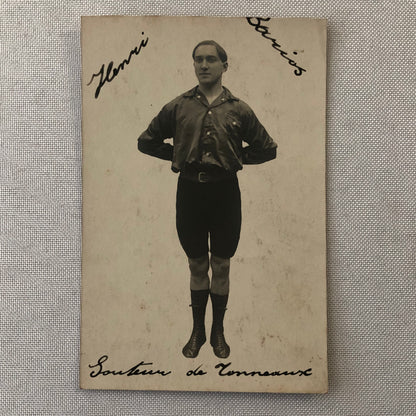 Circus Performer Real Photo Postcard Post Card RPPC Vintage French