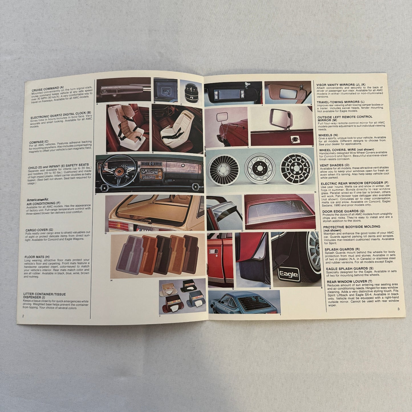 1982 AMC Car Accessories Sales Brochure American Motors
