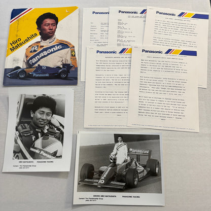 Vintage CART IndyCar Press Kit Hiro Matsushita Panasonic Racing Driver