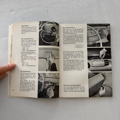 1960 Volkswagen Beetle Owners Manual Instruction Book Convertible Coupe GERMAN