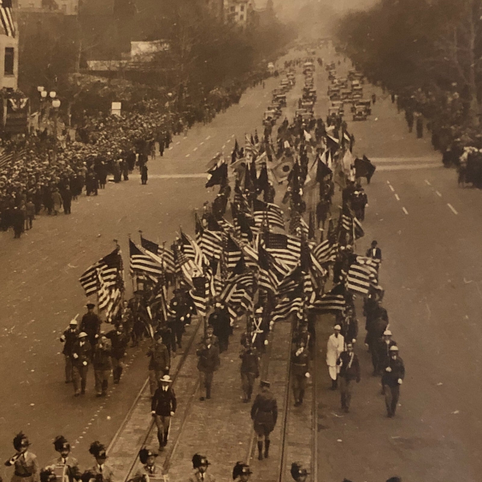 Press Photo Photograph President Franklin Roosevelt Inauguration Parade FDR 1933