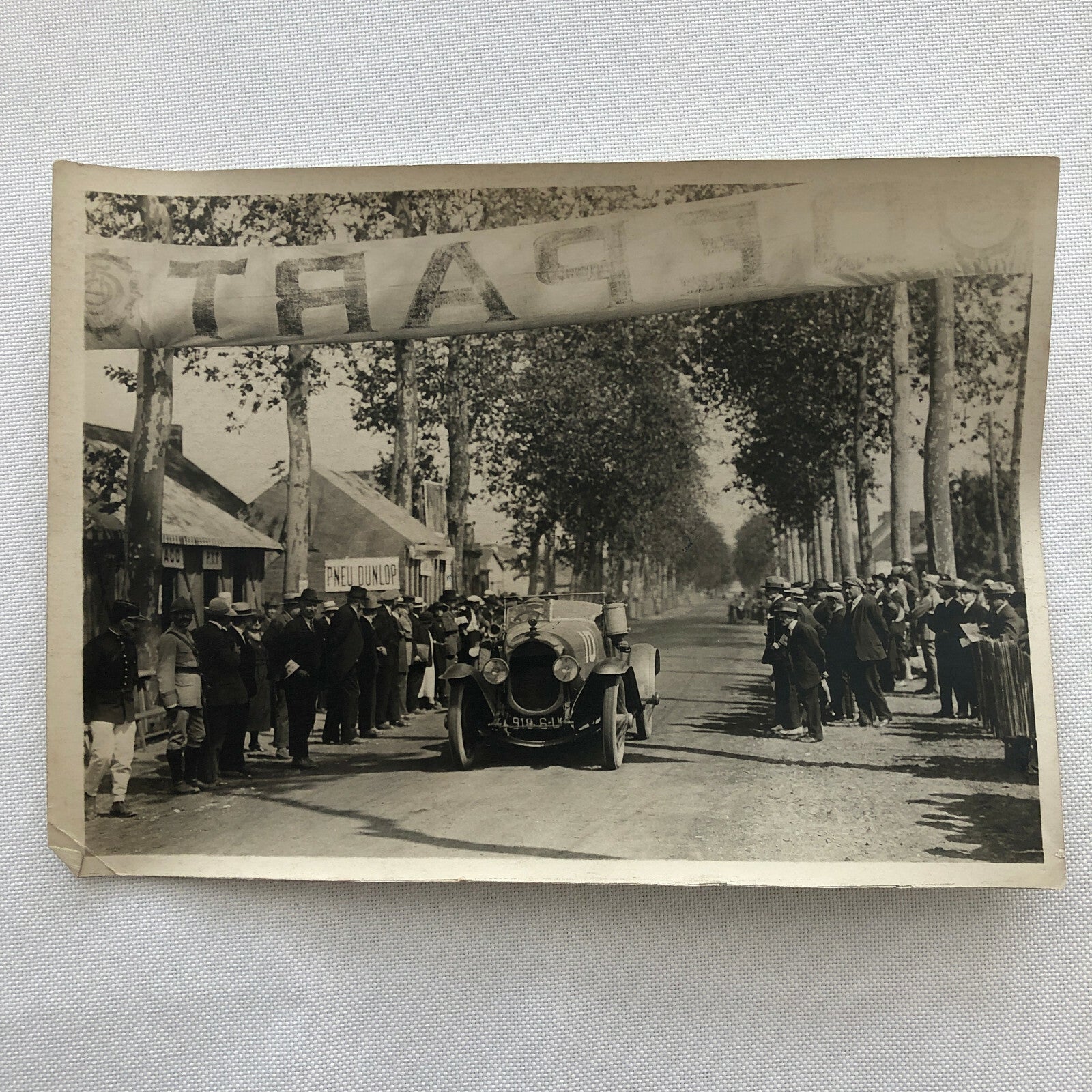 Antique Press Photo Photograph Agence Meurisse Paris Nice Rally ? Racing Car 