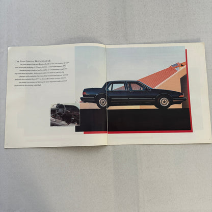 1987 Pontiac Car Sales Brochure Catalog Bonneville Grand Prix 6000 Safari Wagon