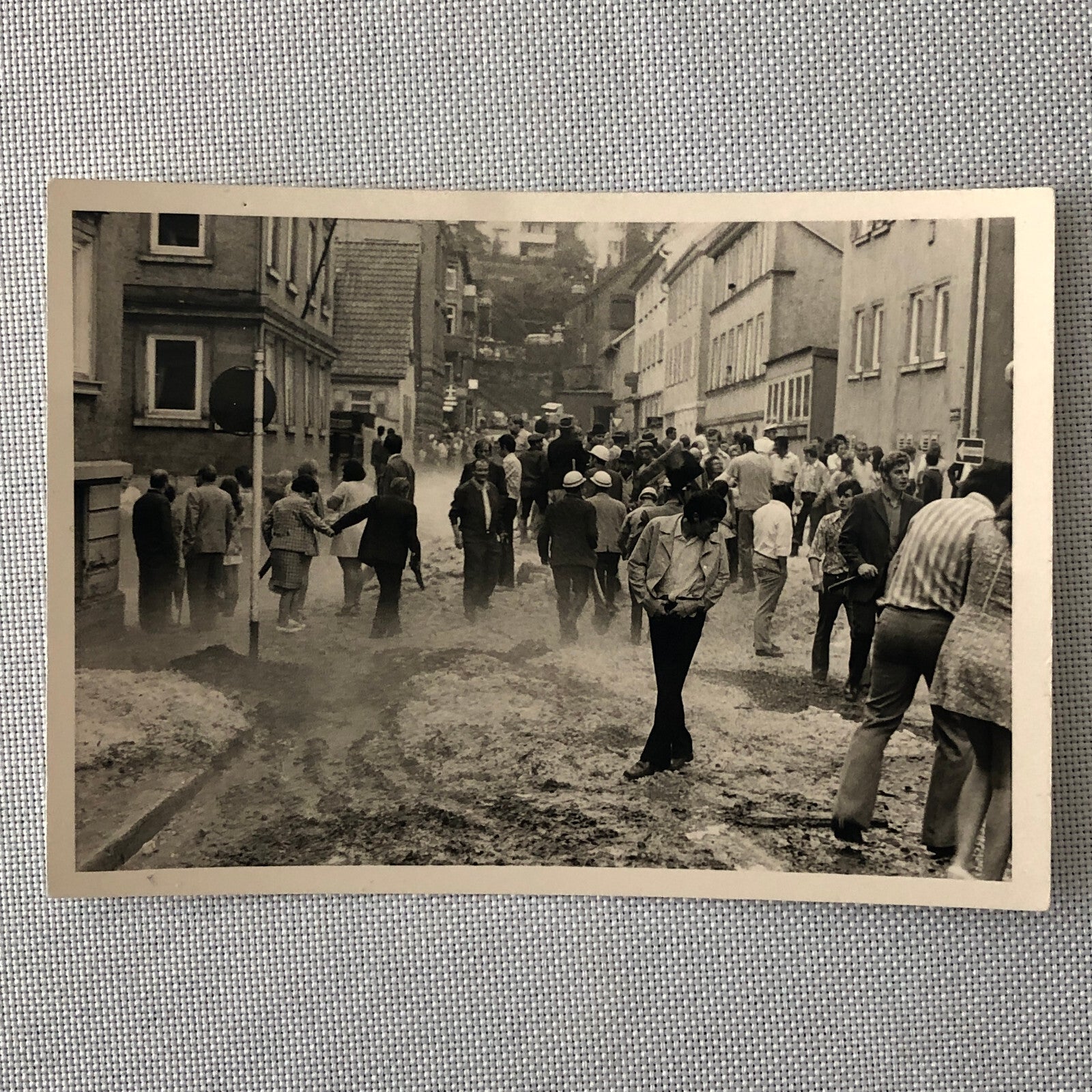 Vintage Disaster Photo Snow Storm Flood Germany Cars People Lot of 7