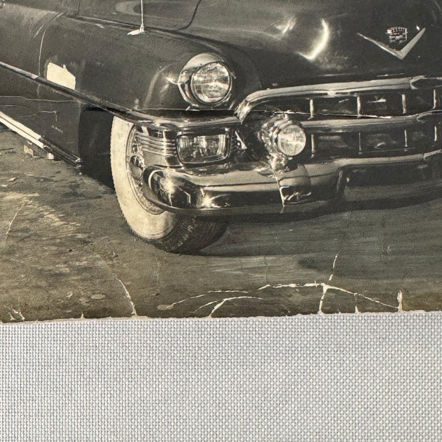 Cadillac Repair Shop Italian Press Photo Photograph Print Vintage Car Automobile