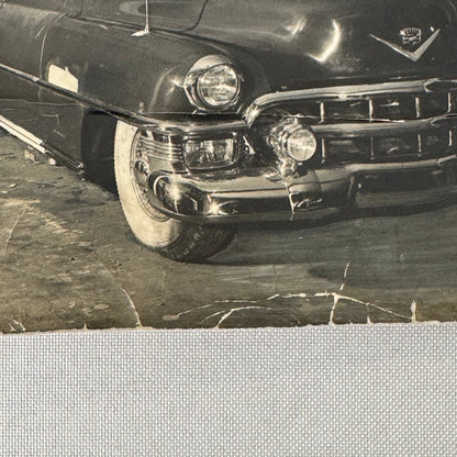 Cadillac Repair Shop Italian Press Photo Photograph Print Vintage Car Automobile