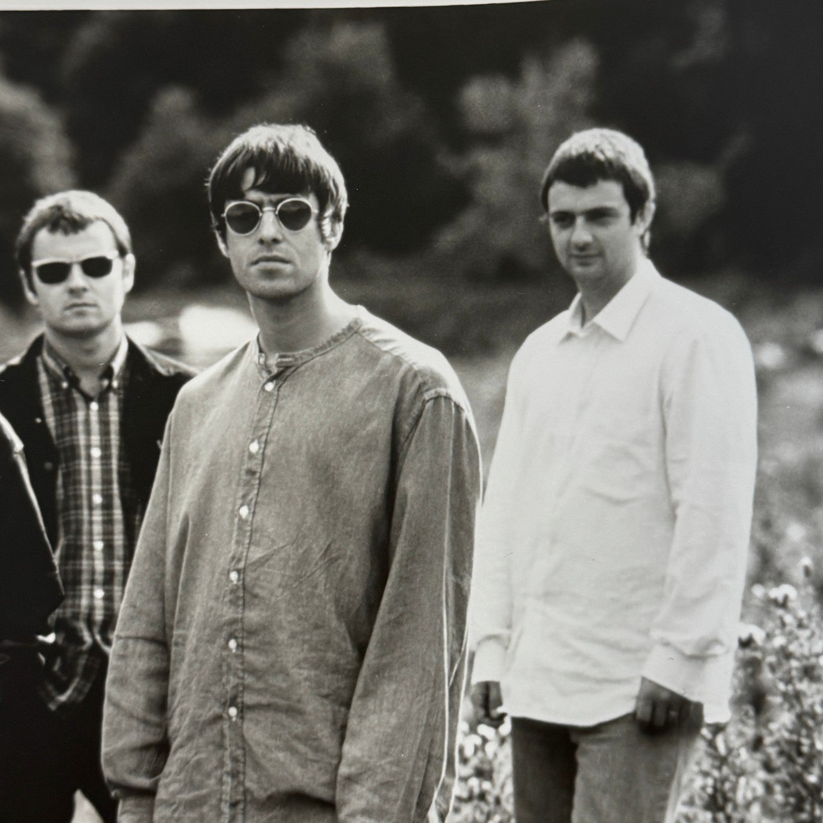 Oasis Publicity Press Photo Photograph Liam Gallagher Noel Gallagher 1995