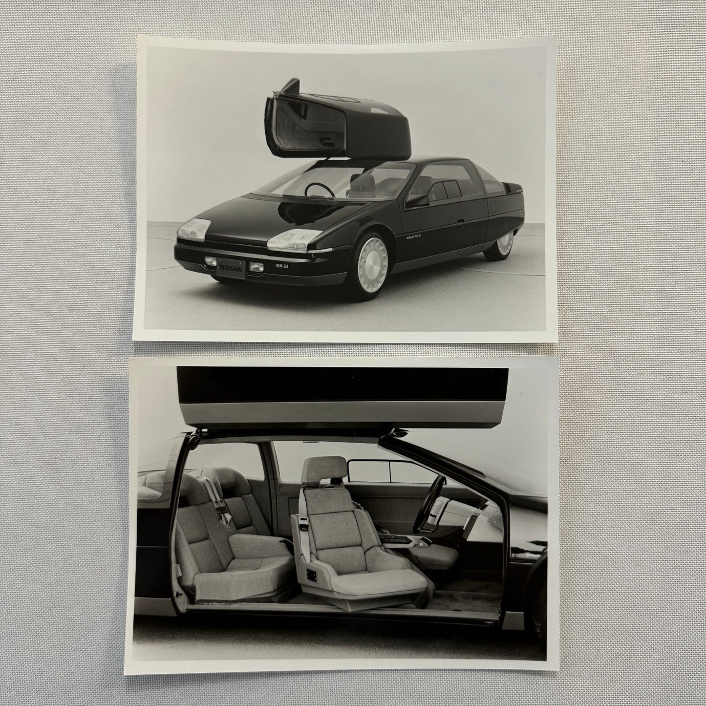 Nissan NX-21 Concept Car Prototype Photo Photograph Lot 2x Nissan NX21 NX 21