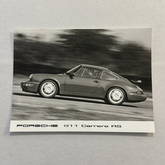Porsche 911 Carrera RS Car Factory Press Photo Photograph Print Vintage