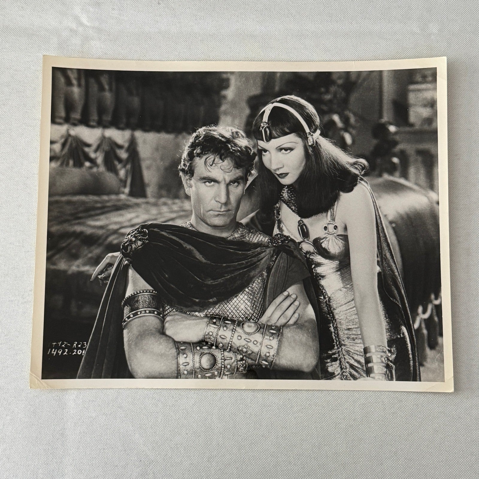 Vintage Movie Still Photo Photograph Cleopatra Claudette Colbert Warren William