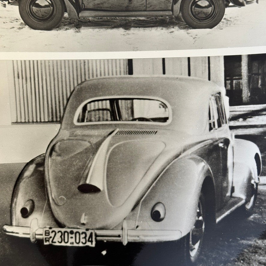 Vintage 1948 Volkswagen Beetle Hebmuller Photo Photograph Print