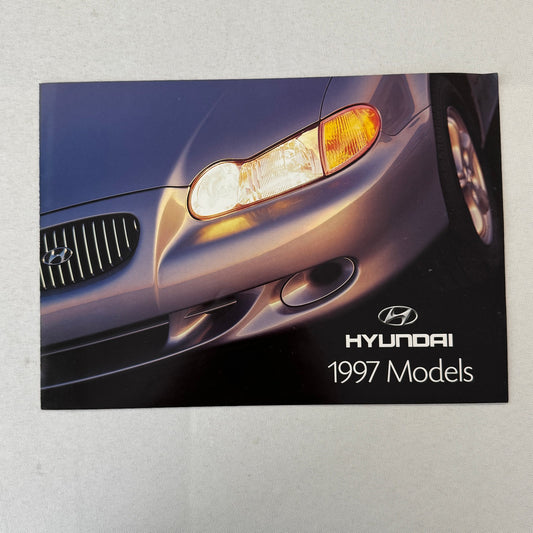 1997 Hyundai Car Sales Brochure Tiburon Accent Sonata Elantra
