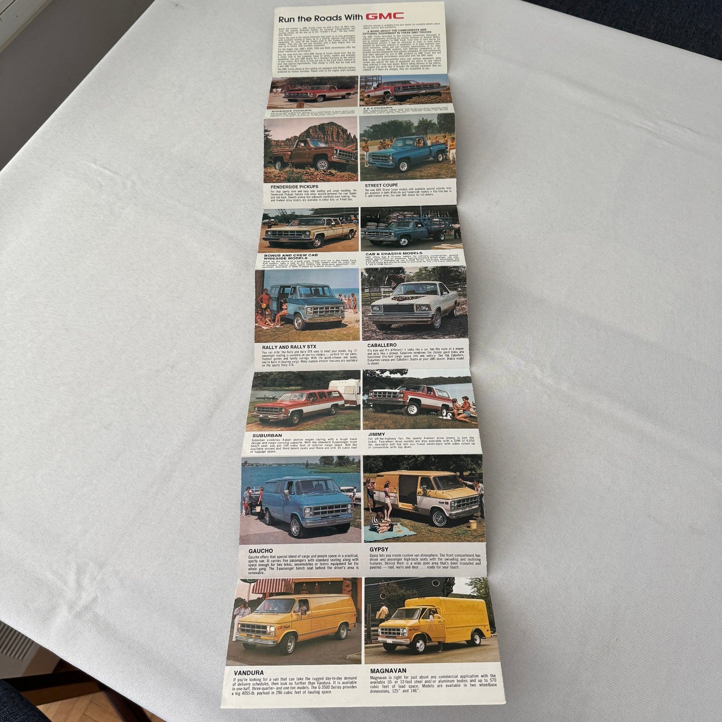 1978 GMC Truck Sales Brochure Catalog PIckup Suburban Van Caballero Jimmy +