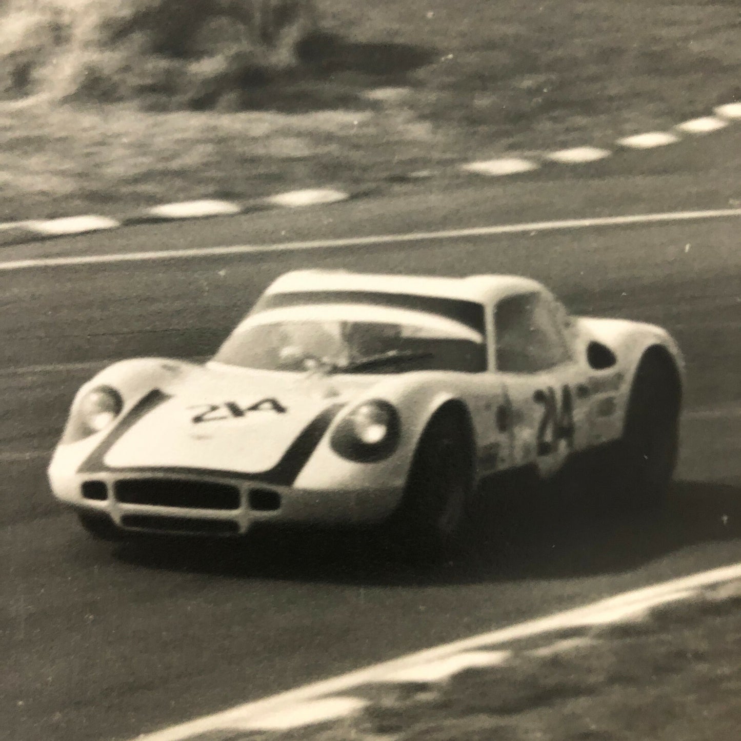 Vintage Racing Photo Photograph Print - Brands Hatch 1968 Alan Harvey Chevron B8
