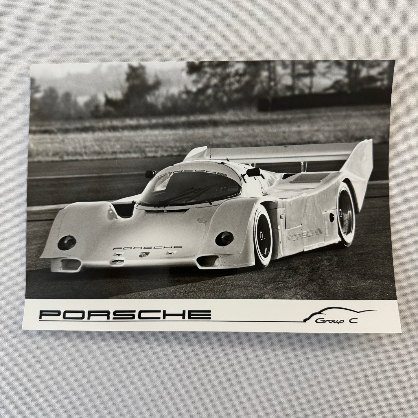 Vintage Porsche Group C Racing Car Factory Press Photo Photograph Print