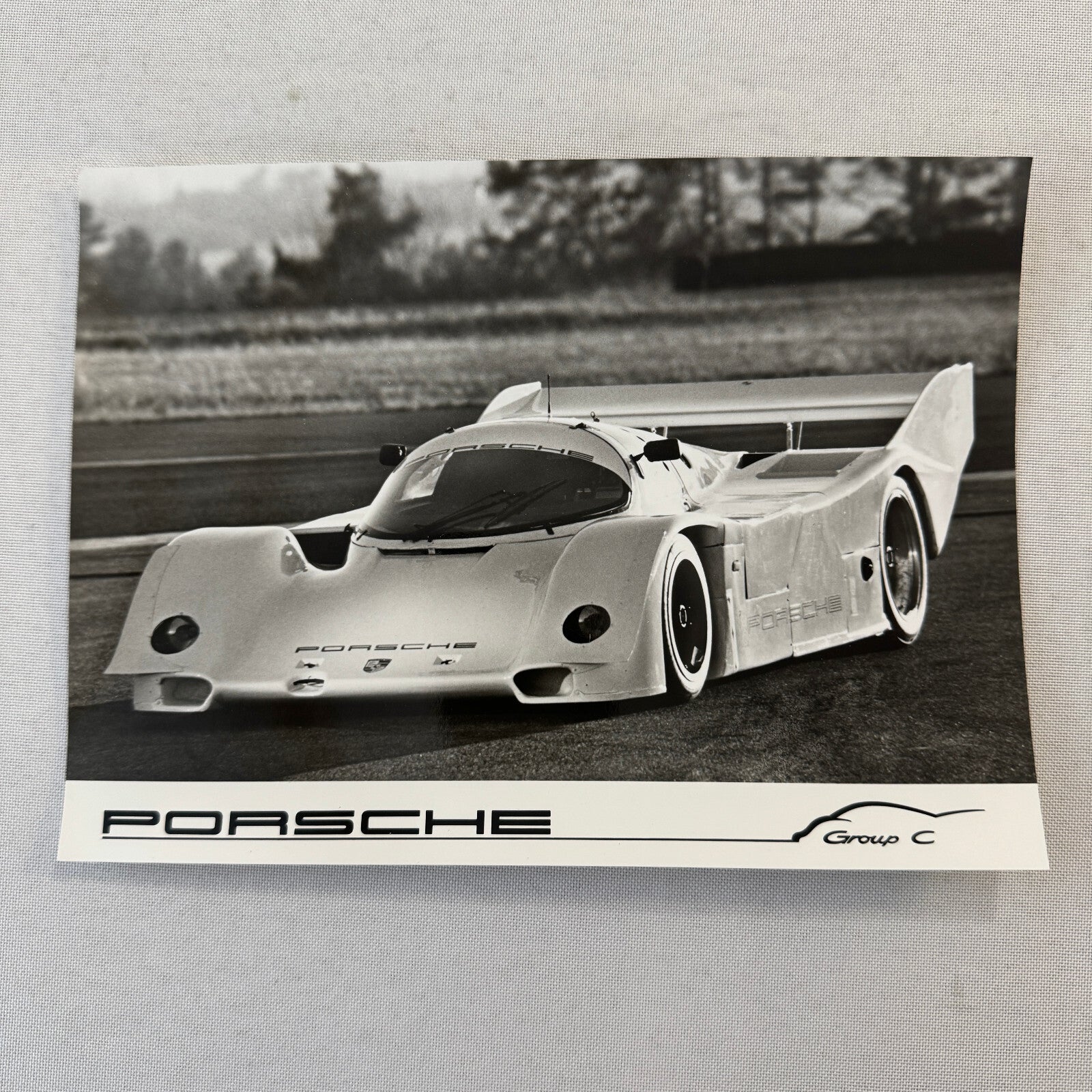 Vintage Porsche Group C Racing Car Factory Press Photo Photograph Print