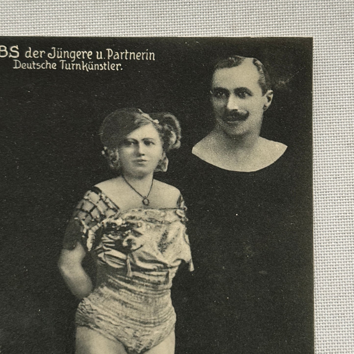 Vintage Circus Performer Advertising Card Image German European