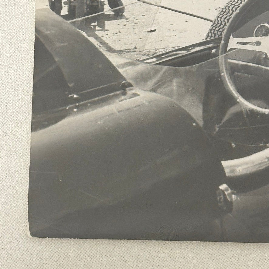 Vintage Racing Photo Stirling Moss Lotus Climax Car 1960 Dunlop Tire Silverstone